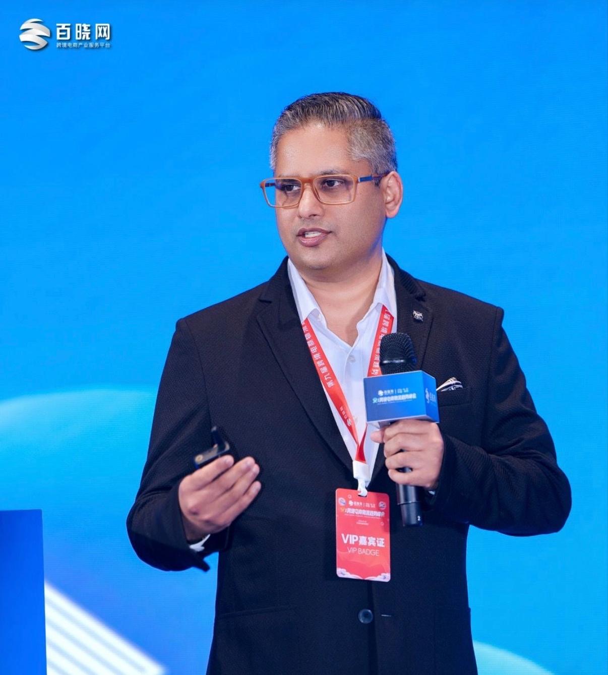 Prashant Shah delivering a keynote in Shenzhen, 2026